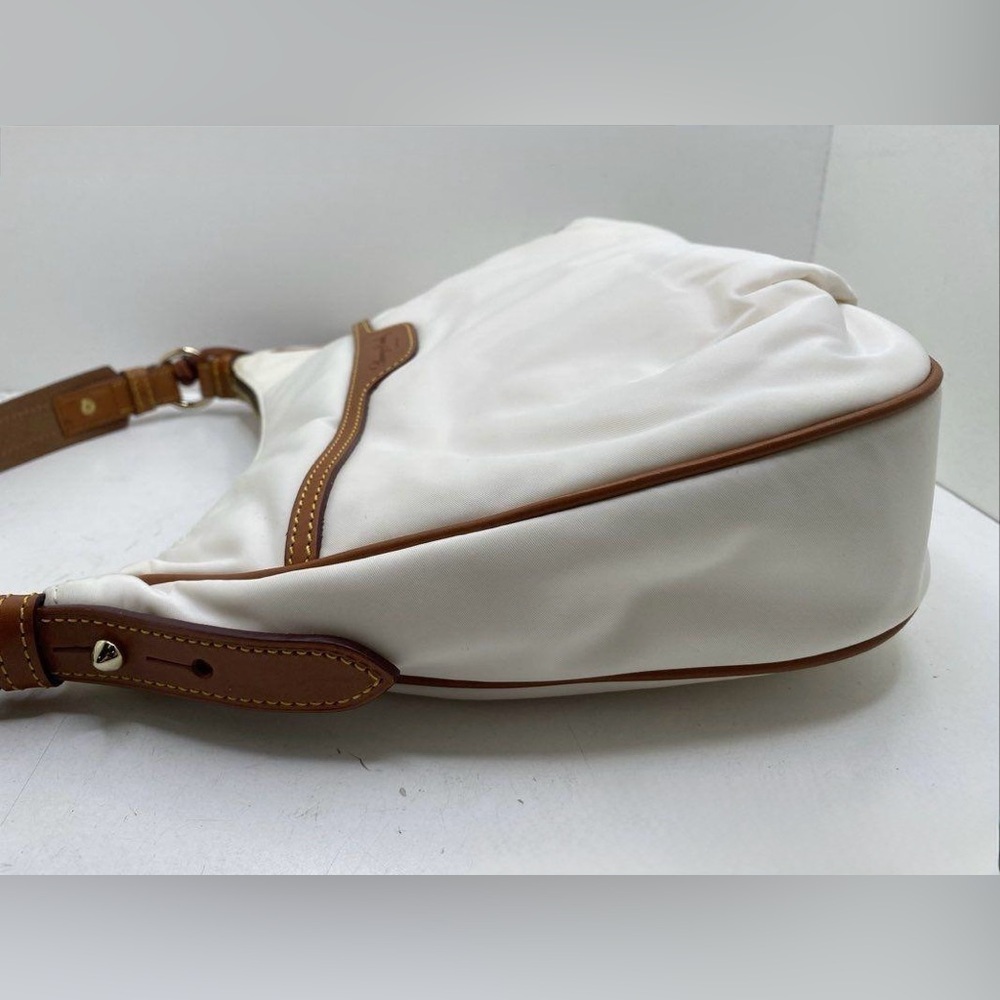Dooney & Bourke White Nylon East West Collins Hobo Bag - Picture 5 of 15